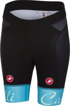 Castelli Free aero W short Schwarz/Sky Blau Damen