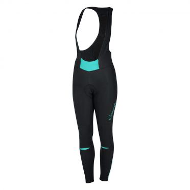Castelli Chic bibtight Schwarz/Türkis Damen