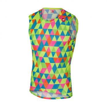 Castelli Pro mesh Ärmellos Unterwäsche multicolor fluo Herren