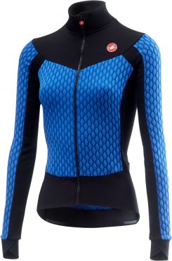 Castelli Sfida W Radtrikot lange Ärmel Blau Damen