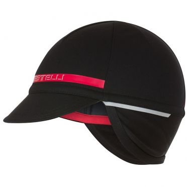 Castelli Difesa 2 cap Unterhelm Schwarz/Rot 