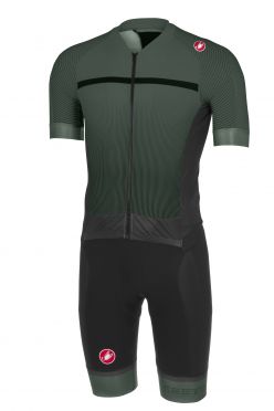 Castelli Sanremo 3.2 speedsuit Kurze Ärmel Forest/Schwarz Herren