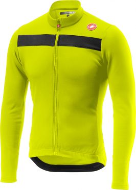 Castelli Puro 3 Radtrikot lange Ärmel Gelb Herren