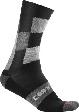 Castelli Diverso 2 18 Radsocken Schwarz Herren