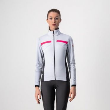 Castelli Dinamica lange Ärmel Jacke Grau Damen 