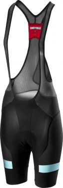 Castelli Free aero 4 W bibshort team Trägerhose Schwarz/Blau Damen