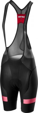 Castelli Free aero 4 W bibshort team Trägerhose Schwarz/Rosa Damen