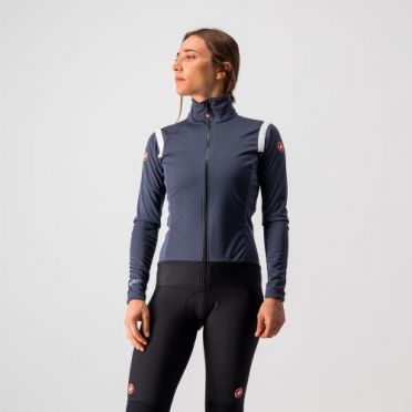 Castelli Alpha RoS 2 Leichte Radjacke Dunkleblau Damen 