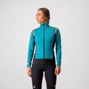 Castelli Alpha RoS 2 Leichte Radjacke Hellblau Damen 