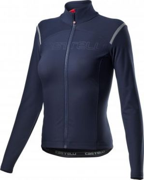 Castelli tutto nano RoS Radtrikot Lange Ärmel Blau Damen