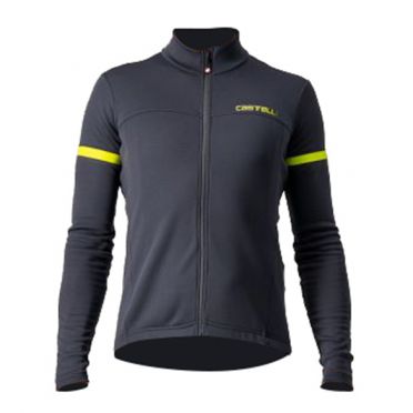 Castelli Fondo 2 Langarm Radtrikot Grau Herren