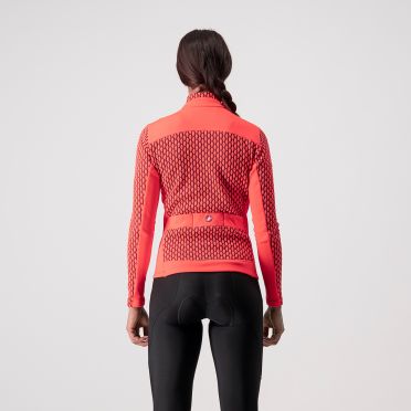 Castelli Sfida 2 Radtrikot lange Ärmel Schwarz/weiß Damen