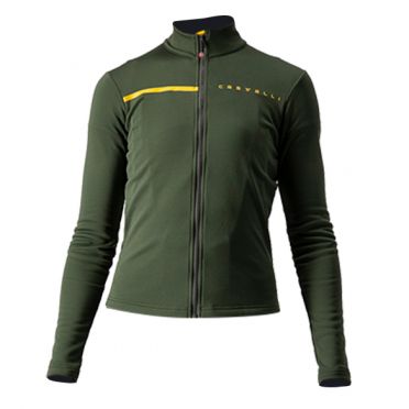 Castelli Sinergia 2 Radtrikot lange Ärmel Grun Damen