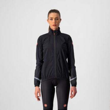 Castelli Emergency 2 Regenjacke Schwarz Damen 