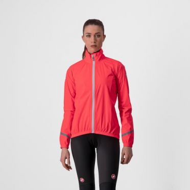 Castelli Emergency 2 Regenjacke Rosa Damen