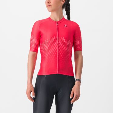 Castelli Aero Pro Radtrikot Kurzarm Rosa Damen  