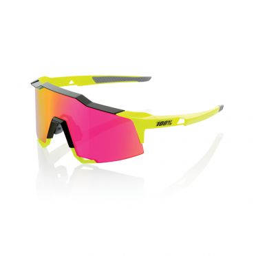100% Speedcraft Sportbrillen Gelb mit mirror lens