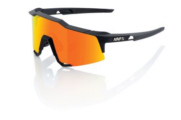 100% Speedcraft Sportbrillen Schwarz mit hiper lens Orange