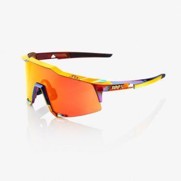 100% Speedcraft Sportbrillen chromium mit hiper lens Rot