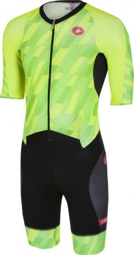 Castelli All out speed Trisuit Kurzen Ärmel pro Grün/Schwarz Herren