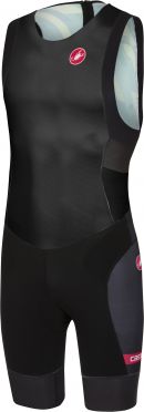 Castelli Short distance race Trisuit Rückreißverschluss Ärmellos Schwarz Herren