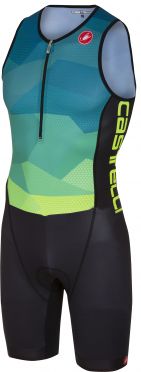Castelli Core Trisuit Blau/Gelb Fluo Herren