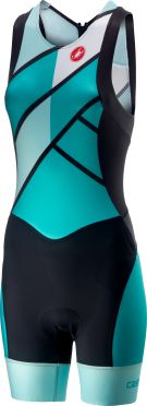 Castelli Free W tri ITU suit Rückreißverschluss Ärmellos Grün Damen
