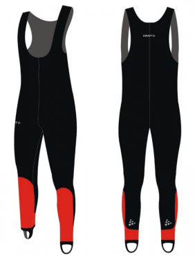 Craft Skate thermo Eislaufhose collant Dynema Schwarz/rot Unisex