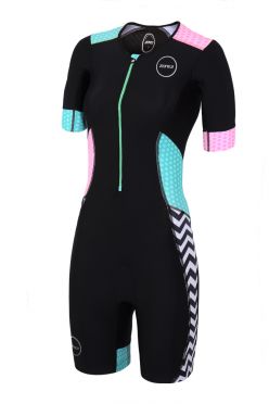 Zone3 Activate Plus Kurzarm Trisuit Zebra fly Damen