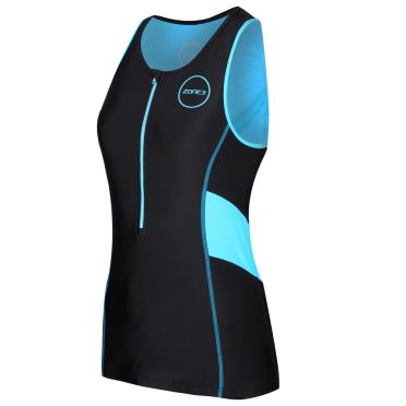 Zone3 Activate Tri top Ärmellos Schwarz/Blau Damen