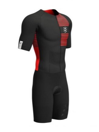 Compressport Aero Trisuit Kurzarm Schwarz Schwarz 