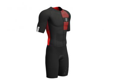 Compressport Aero Trisuit Kurzarm Schwarz Schwarz