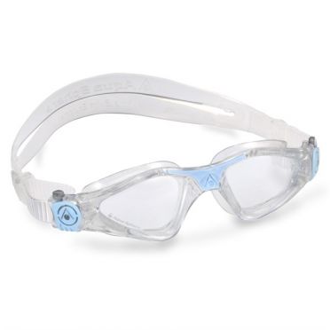 Aqua Sphere Kayenne Kleine Schwimmbrille transparenter Linse weiß/blau