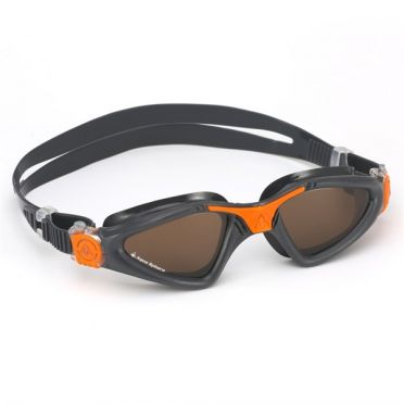 Aqua Sphere Kayenne polarisierte Linse Schwimmbrille Grau/Orange 