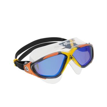 Aqua Sphere Vista Indigo Blau Titanium mirror Linse Schwimmbrille 