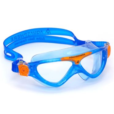 Aqua Sphere Vista Junior transparante Linse Schwimmbrille Blau/Orange 