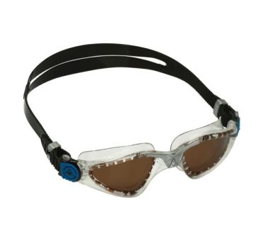 Aqua Sphere Kayenne polarisierte Linse Schwimmbrille blau/silber 