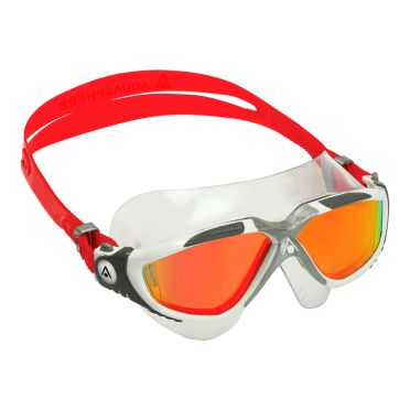 Aqua Sphere Vista Rot/Titanium mirror Linse Schwimmbrille 