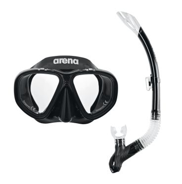 Arena Premium Schnorchelset junior Schwarz/Clear 