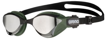 Arena Cobra Tri Swipe Schwimmbrille Slber/Grun 