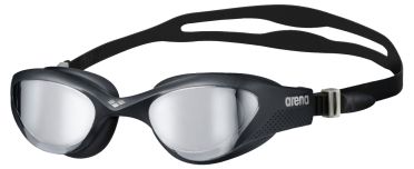 Arena The One mirror Schwimmbrille Silber/Schwarz 