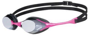 Arena Cobra Mirror Schwimmbrille Silber/Rosa 