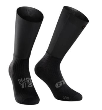 Assos GTO winter radsocken schwarz unisex 
