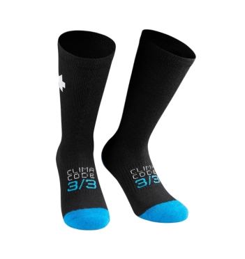 Assos Ultraz winter P1 Fahrradsocken schwarz/blau unisex 