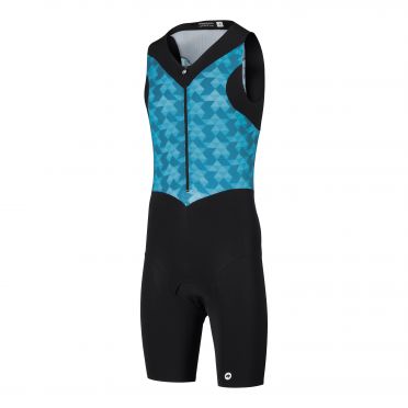 Assos Trisuit Triator NS speedsuit Armellos Blau Herren 