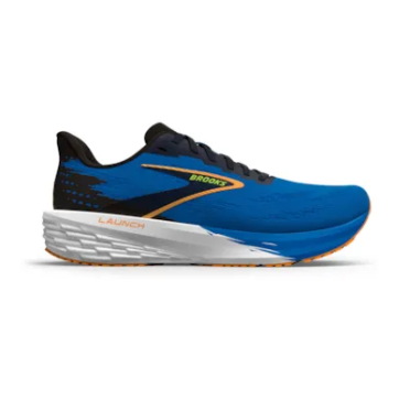 Brooks launch 11 Laufschuhe Schwarz/Navy Peony/Orange Herren 