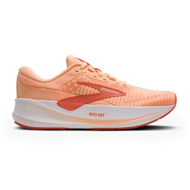Brooks Revel Max Laufschuhe Peach Echo/White Damen 