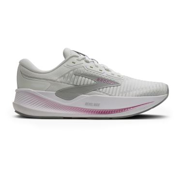 Brooks Revel Max Laufschuhe White/Horror Mist/Metallic Damen 