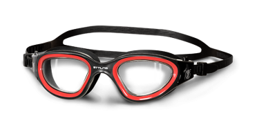 BTTLNS Ghiskar 1.0 klare Linse Schwimmbrille Schwarz/Rot