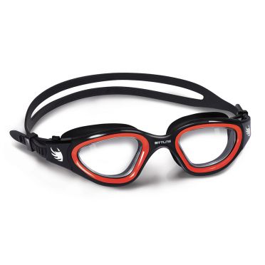 BTTLNS Ghiskar 1.0 klare Linse Schwimmbrille Schwarz/Rot 